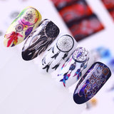 12 Patterns/Set Boho Dream Catcher Nail Art Stickers